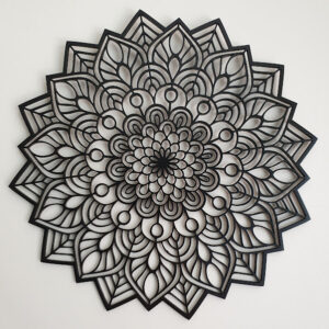 Mandala em MDF - 6mm de Espessura - Pintado com Tinta Laca - Modelo 02