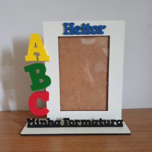 Porta Retrato Formatura ABC - Personalizado - Foto 10x15cm
