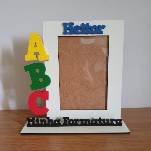 Porta Retrato Formatura ABC - Personalizado - Foto 10x15cm