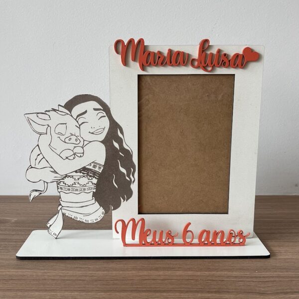 Porta Retrato Moana - Personalizado - Foto 10x15