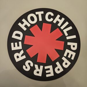 Placa Decorativa Red Hot Chili Peppers - 3D - Alto Relevo