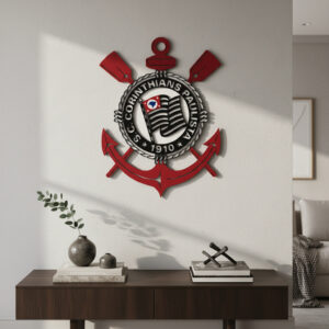 Quadro - Escudo do Sport Club Corinthians Paulista - Tamanho 60x51cm