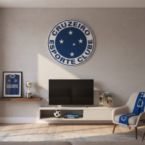 Quadro - Escudo do Cruzeiro de MDF 3D