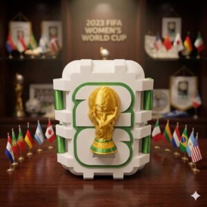 Porta Figurinhas Exclusivo Copa do Mundo - Edição Premium 3D - Branca