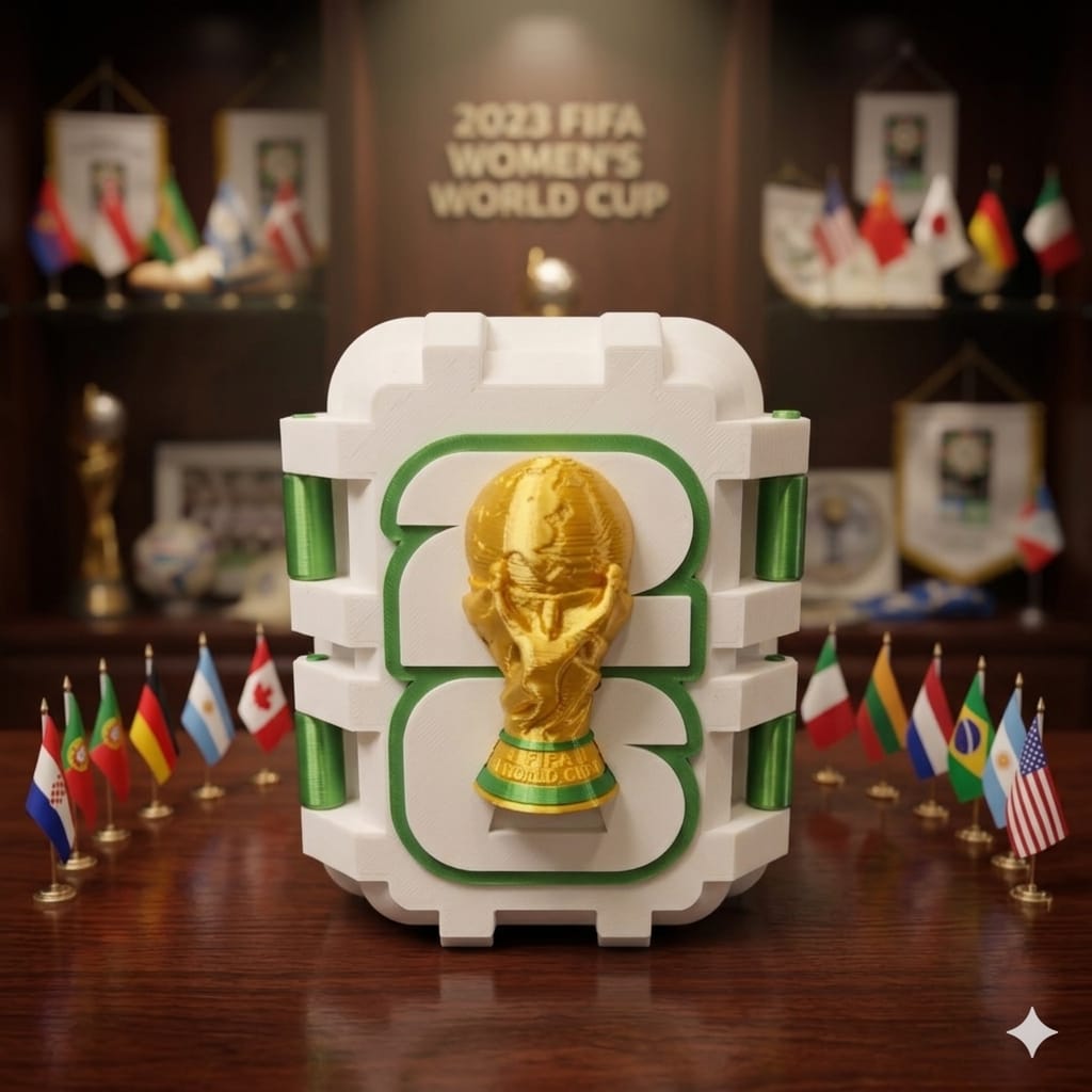 Porta Figurinhas Exclusivo Copa do Mundo - Edição Premium 3D - Branca