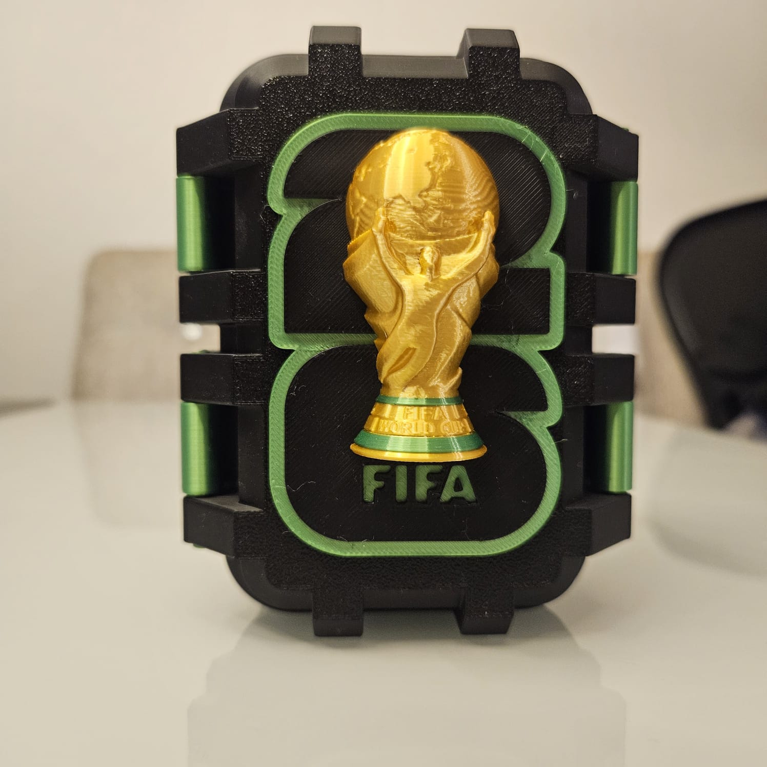 Porta Figurinhas Exclusivo Copa do Mundo - Edição Premium 3D - Amarela - Imagem 3