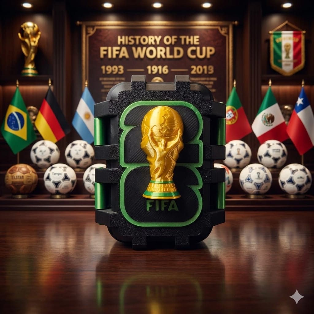 Porta Figurinhas Exclusivo Copa do Mundo - Edição Premium 3D