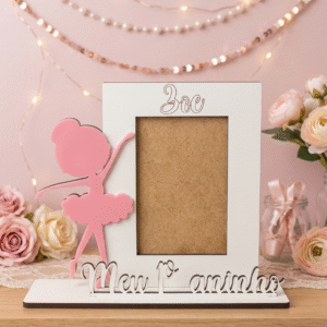 Mini Porta Retrato Bailarina – Personalizado – Foto 7,5x5cm