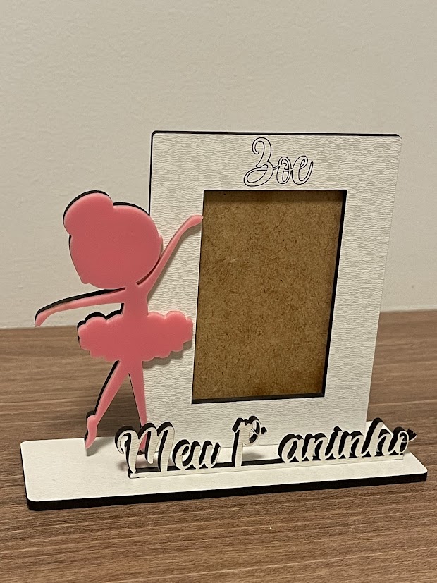 Mini Porta Retrato Bailarina – Personalizado – Foto 7,5x5cm - Imagem 4
