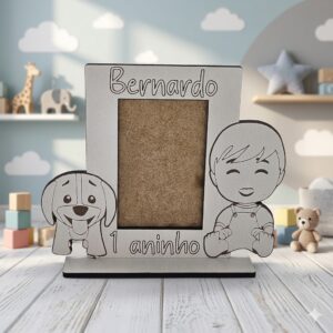 Mini Porta Retrato Bento e o Totó – Personalizado – Foto 7,5x5cm
